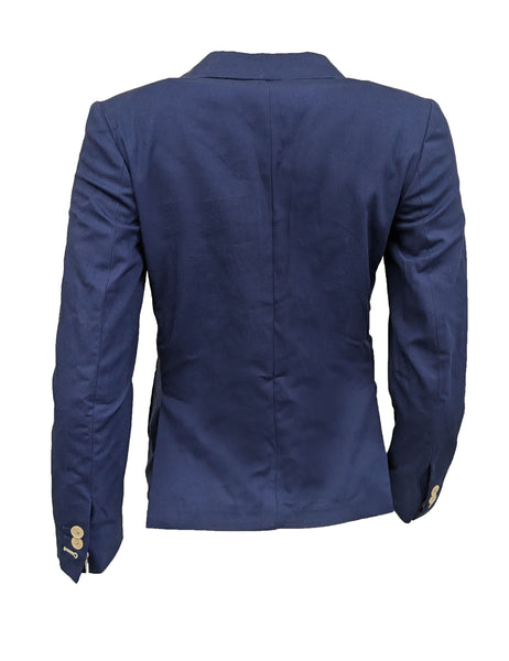 GANT RUGGER Women's Medival Blue Canvas Blazer 476643