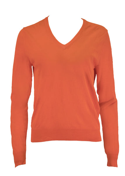 GANT Women's Filament Merino V-Neck Sweater 481234 Size S $215 NWT