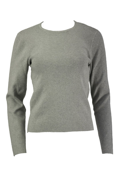Gant Women's Travel Sweater, Light Grey Melange, Small