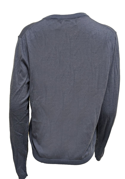 GANT Women's Laundered Blue Twinset Cotton Wool Cardigan 485908 Size XL