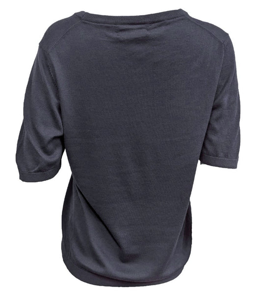 GANT Women's Laundered Blue Twinset Top 488433 Size Small