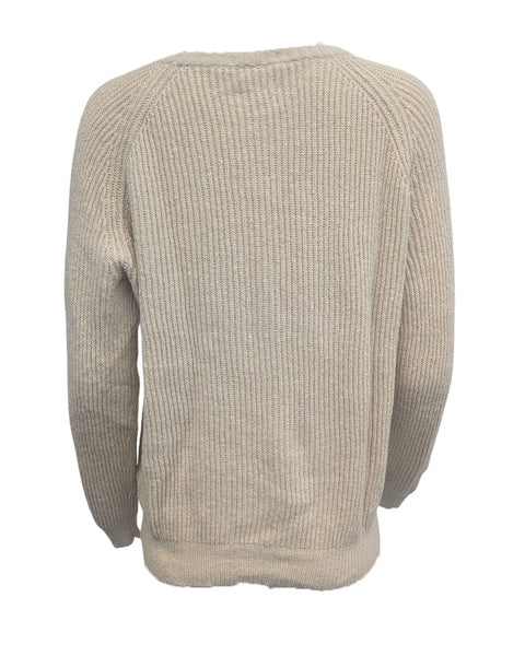 GANT RUGGER Women's Almond Cotton Marisa Sweater 488808 Size X-Large