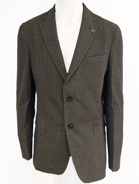 GANT Michael Bastian Men's Bottle Green Stockbridge Mini Check Blazer $375 NWT