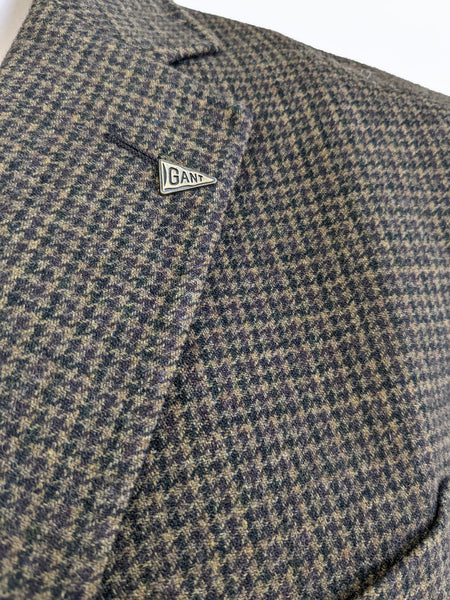 GANT Michael Bastian Men's Bottle Green Stockbridge Mini Check Blazer $375 NWT