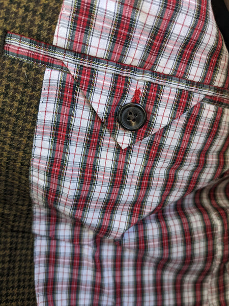 GANT Michael Bastian Men's Bottle Green Stockbridge Mini Check Blazer $375 NWT