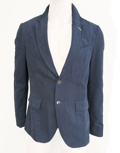 GANT RUGGER Crown Blue Cotton Uncontructed Blazer 76942 Size US 36/ EU 46
