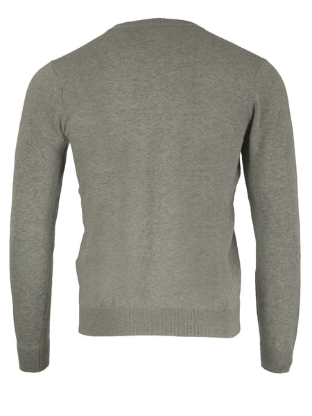 GANT Men's Grey Melange  O2 Gant Logo V-Neck Sweatshirt 81245 Size M $165 NWT