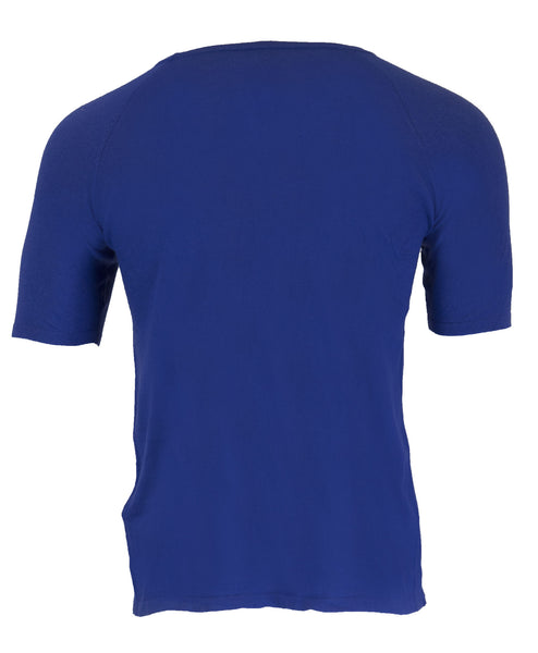 GANT RUGGER Men's Dark Ocean Blue Knitted Tee 84190 Size M $135 NWT