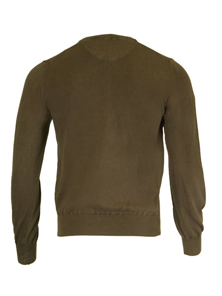 GANT Men's Brown Antique Cotton V-Neck Sweater 88172 Size M $135 NWT