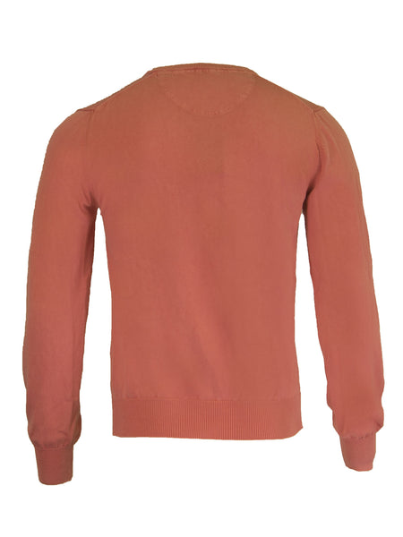Gant Men's Antique Cotton V-Neck Sweater, Medium, Paradise Pink