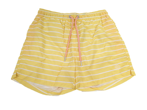 GANT Men's Lemon Zest Breton Stripe Swim Shorts 921916010 Size M NWT