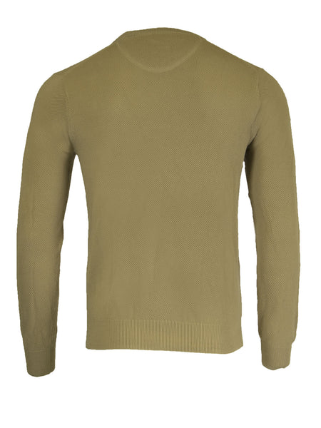 GANT Dry Sand Men's Cotton Pique Crew Sweater 80021 Size M $145 NWT