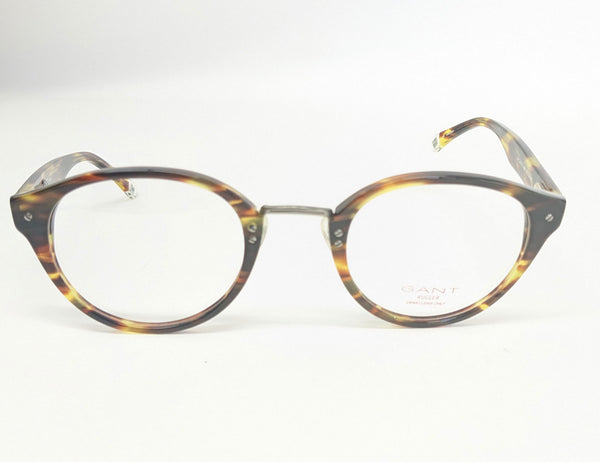 GANT RUGGER Men's Round Dante Eyeglass Frames 50-25-145  -Amber NEW