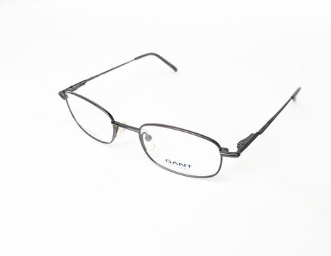GANT Men's Oval Metal Bear Eyeglass Frames 48-19-140  -Charcoal  NEW