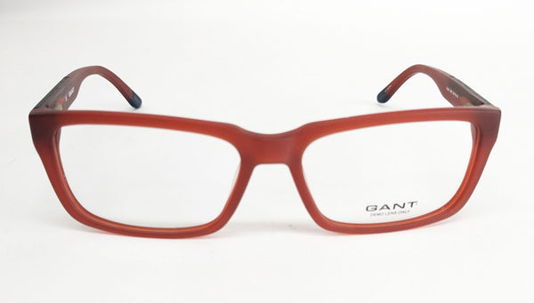 GANT Men's Rectangular G3001 Eyeglass Frames 54-16-145 -Matte Red NEW