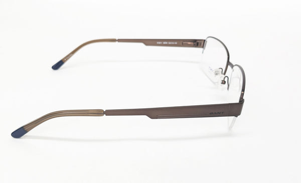 GANT Men's Half Frame G3011 Eyeglass Frames 53-18-145 -Satin Brown  NEW