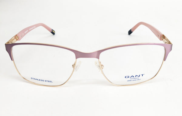GANT Women's Square Metal GA4034 Eyeglass Frames 52-17-135  -Pink NEW