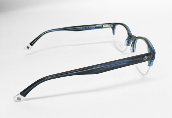 GANT RUGGER Men's Half Rim Tosh Eyeglass Frames 50-20-145  -Matte Blue NEW