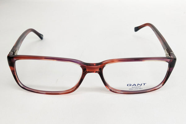 GANT Women's Rectangular GW107 Eyeglass Frames 56-15-135 -Red Horn NEW