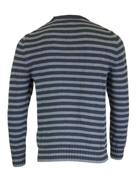 GANT Men's Denim Blue Melange O1 Denim Cable Crew Sweater 87019 $155 NWT