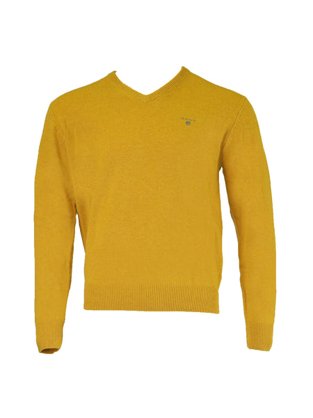 Gant Men's Solid Lambswool V-Neck Sweater Size Medium $175 NWT