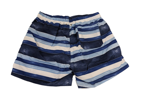 GANT Men's Persian Blue Sunfaded Stripes Swim Shorts 921916017 Size M NWT