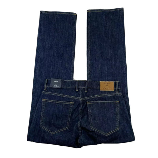 GANT Men's Dark Blue Jason Fit Connecticut Jeans 1312405 $148 NWT