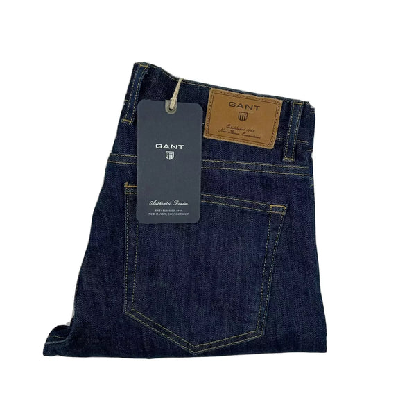 GANT Men's Dark Blue Jason Fit Connecticut Jeans 1312405 $148 NWT