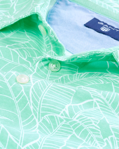 GANT Men's Banana Leaf Print Short Sleeve Rugger 222186 Size M $115 NWT