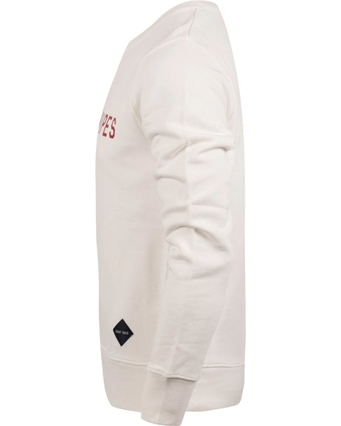 Gant Men's Stars/Stripes Crew Neck Sweatshirt, Eggshell, Medium