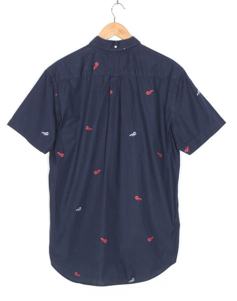 GANT Classic Blue Lobster Fil Coupe Button Down Shirt 3007331 Size M NWT