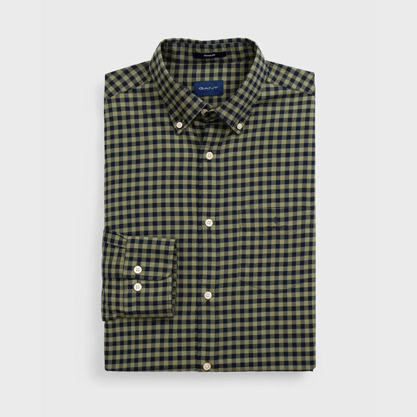 GANT Loden Green Buffalo Check Button Down Shirt 3011230 Size M NWT