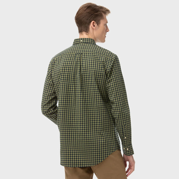 GANT Loden Green Buffalo Check Button Down Shirt 3011230 Size M NWT