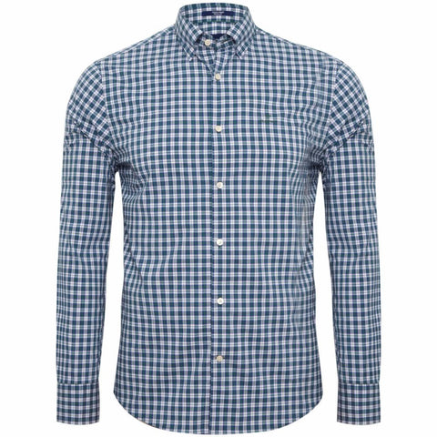 GANT Ivy Green Tech Prep Broadcloth Microplaid Shirt 3013730 Size M NWT