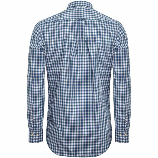 GANT Ivy Green Tech Prep Broadcloth Microplaid Shirt 3013730 Size M NWT