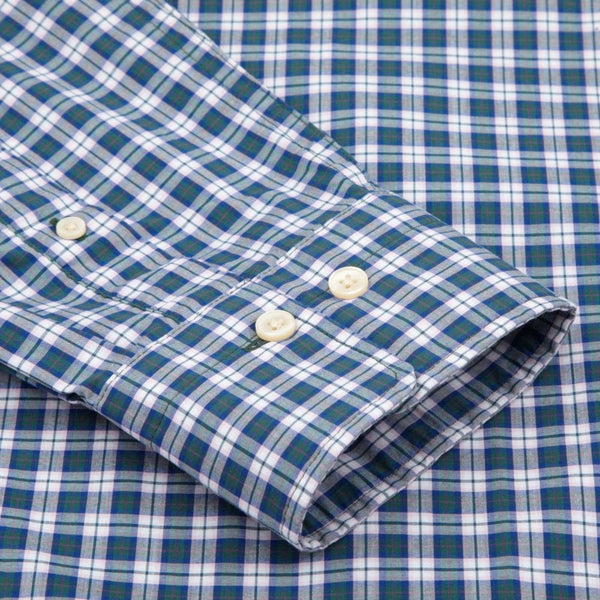 GANT Ivy Green Tech Prep Broadcloth Microplaid Shirt 3013730 Size M NWT