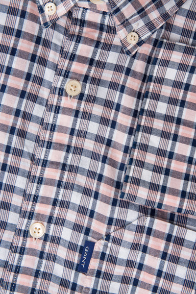 GANT Summer Rose Indigo Check Button Down Shirt 3015830 Size M NWT