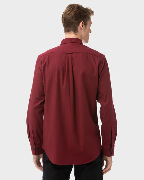 GANT Port Red Tech Prep Herringbone Button Down Shirt 3020030 Size M NWT