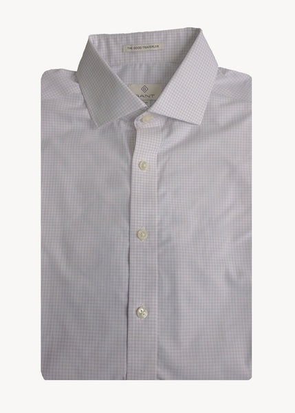 GANT DIAMOND G Blossom Micro Madras Check Fitted Shirt 303827 Size M (40)