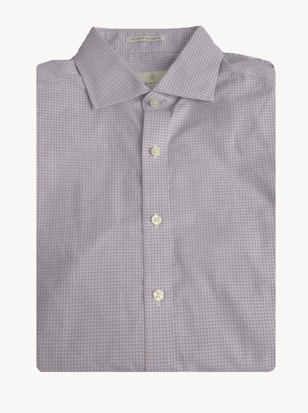 GANT DIAMOND G Sky Micro Madras Check Fitted Shirt 303827