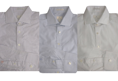 GANT DIAMOND G Men's Micro Stripe Fitted Spread Shirt 303837 Size 40 NWT