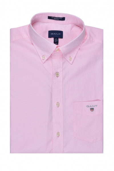 GANT Men's Shadow Rose Short Sleeve Broadcloth Button Down Shirt Size M NWT