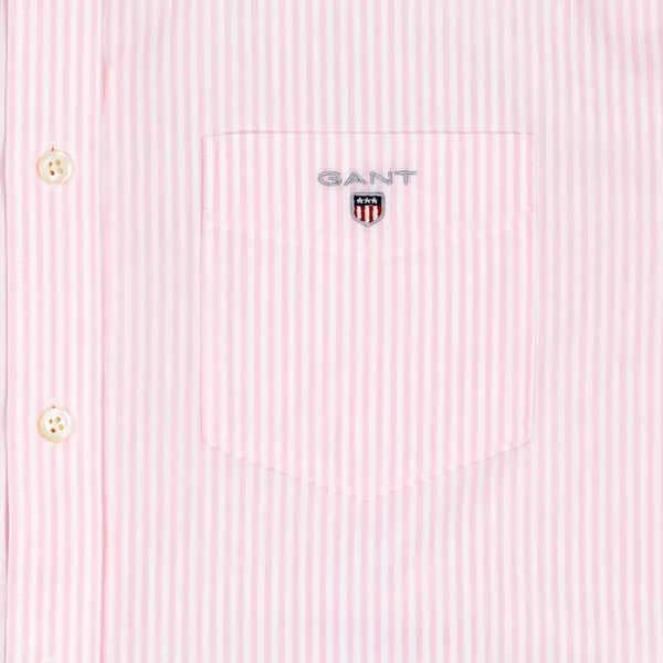 GANT Men's Shadow Rose Broadcloth Short Sleeve Banker Shirt Size M NWT