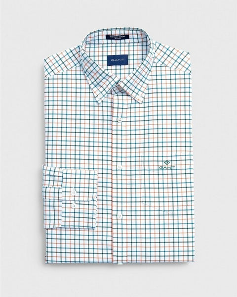 GANT Harvest Pumpkin Beefy Oxford Slim Fit Shirt 3005472 Size M NWT