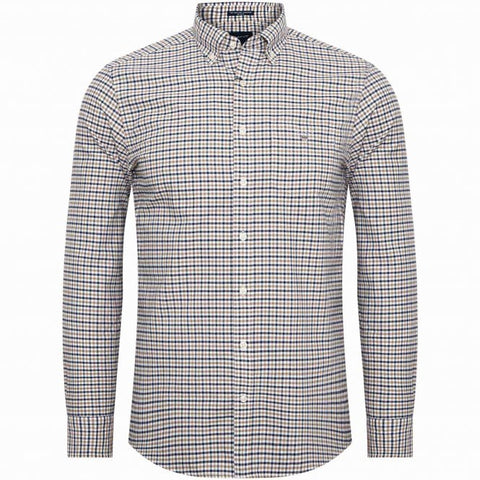 GANT Warm Khaki Oxford 3 Color Gingham Button Down Shirt 3056500 Size M NWT