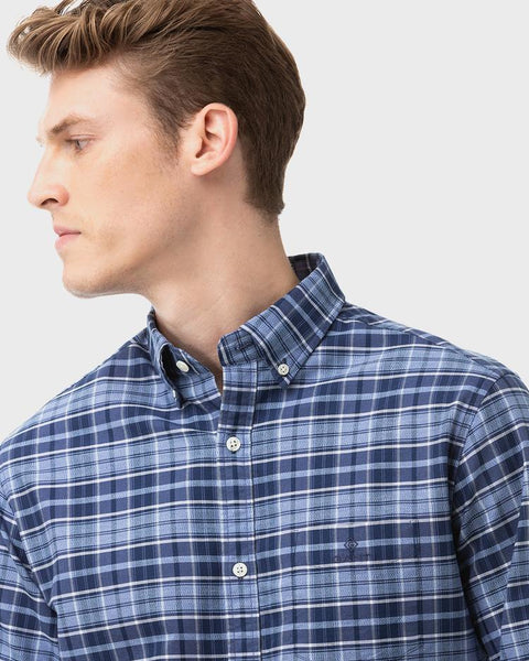 GANT Dusty Purple Heather Oxford Check Button Down Shirt 3058200 Size M NWT