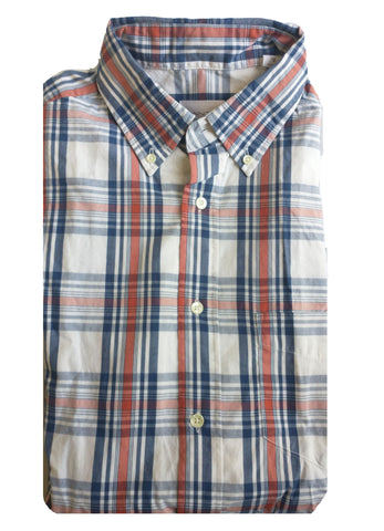GANT RUGGER Eggshell Dreamy Oxford Check Button Down Shirt 341148