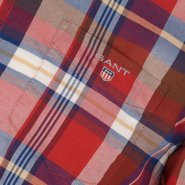 GANT Mud Brown Winter Twill Button Down Shirt 343010 Size Medium