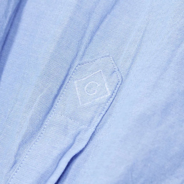 GANT RUGGER Men's Capri Blue Selvedge Madras Shirt 349620 Size X-Small