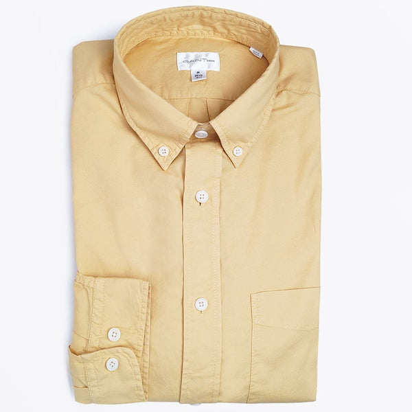 GANT RUGGER Daisy Yellow Organic Oxford Button Down Shirt 362755